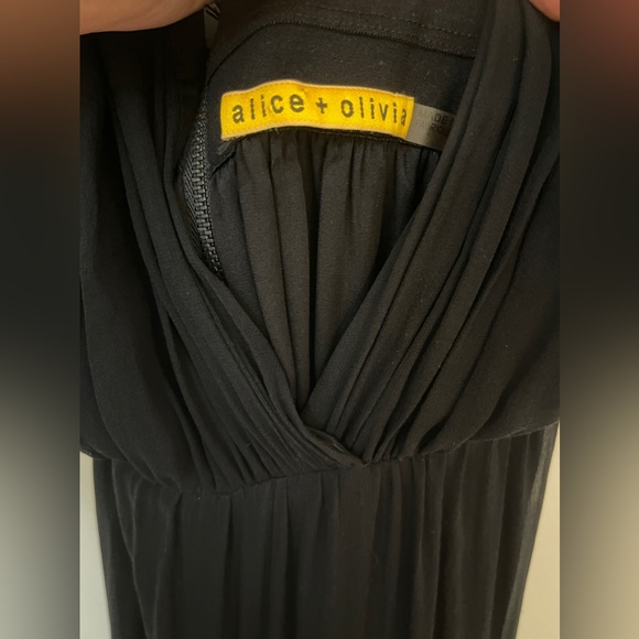 Alice & Olivia, black chiffon halter dress, size 2 - Picture 12 of 12